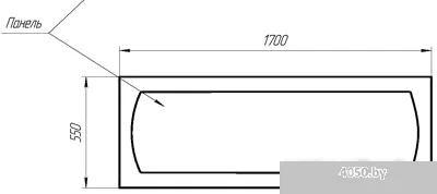 Ванна 1Марка Classic 130x70