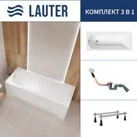 Lauter Amelia 150 21204050 (с ножками и сифоном 21Y11020 хром)