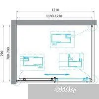 BelBagno UNO-195-AH-1-120/80-C-NERO