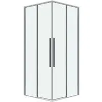 Grossman Galaxy 100x100x195 300.K33.01.1010.10.00 (хром/прозрачное стекло)