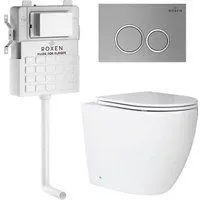 Roxen Antares в комплекте с инсталляцией Attach 5 в 1 966902 (кнопка: хром матовый)