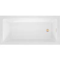 Wellsee FreeDom 2.0 165x80 23300204R (встраиваемая ванна белый глянец, сифон-автомат золото)