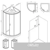 AM.PM X-Joy 90x90 W88C-401-090WT