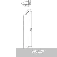 Grossman Style 70x195 200.K33.05.70.21.10 (черный матовый,стекло тонированное)