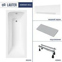 Lauter Bianca 160х70 21207160 (с ножками, серым подголовником и белым лицевым экраном)