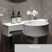 Belux Аврора 550 R (18, белый матовый/Solid Surface)