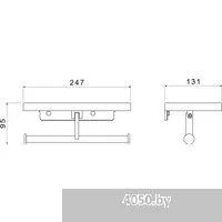 Aquatek Европа AQ4919MB (с полкой, черный матовый)