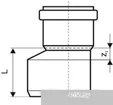 Ostendorf переход эксцентрический (редукция) KGR 200/160