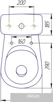 Унитаз Rosa Лира белый