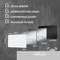 Lauter Augsburg 21109EC + 21901002 (кнопка узкая, черный)