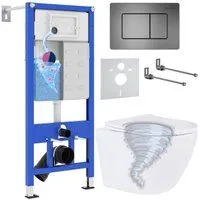 Roxen Antares Tornado в комплекте с инсталляцией StounFix Dual Fresh 6 в 1 968391 (кнопка: оружейная