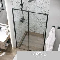 Grossman Galaxy 100x195 100.K33.01.100.21.00 (черный матовый/стекло прозрачное)