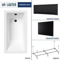 Lauter Estelle 130х70 21206030 (с каркасом, черным лицевым и торцевым экраном)