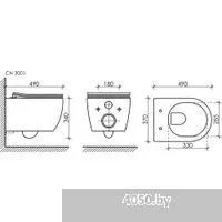 Ceramica Nova Rimless CN3001 + 38772001