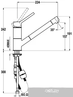 Смеситель TEKA AUK 978 TG (оникс)