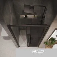 Niagara NG-85-9TB 90x195 (черный матовый/тонированное стекло)