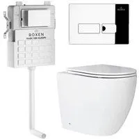 Roxen Antares в комплекте с инсталляцией Attach 5 в 1 967038 (кнопка: хром глянцевый)