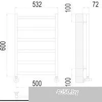TERMINUS Аврора П6 500x600 (золото матовое)