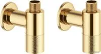 Вентиль Wellsee Drainage System 182148001, угловой (2 шт, золото)