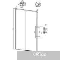 Grossman Galaxy 100x195 100.K33.01.100.21.00 (черный матовый/стекло прозрачное)