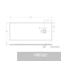 BelBagno TRAY-MR-UNO-AH-170/70-35-W 170x70