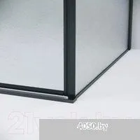 Grossman Galaxy 100х195 200.K33.01.100.21.02 (черный матовый/стекло шиншилла)