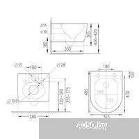 Roxen Antares Tornado в комплекте с инсталляцией StounFix Dual Fresh 6 в 1 968335 (кнопка: белый гля
