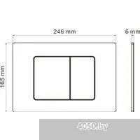 Roxen Antares в комплекте с инсталляцией StounFix Dual Fresh 6 в 1 868543 (кнопка: белый глянцевая)