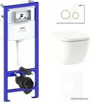 Унитаз Lavinia Boho Relfix One Compacto 6 в 1 75110081 (белый/золотистый пластик)