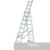 Новая высота NV 123 алюминиевая трёхсекционная 3x11 ступеней