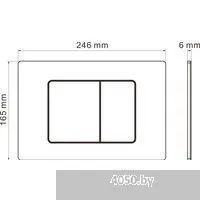 Roxen Antares в комплекте с инсталляцией Roxen Attach 5 в 1 968412 (кнопка: сатин)
