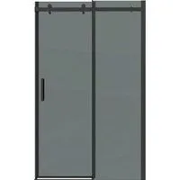 Grossman Classic 100.K33.04.160.21.10 160х195 (черный матовый/стекло тонированное)