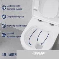 Lauter Vortex 2110830 + GROHE Rapid SL 38772001 с кнопкой (прямоугольная, хром)