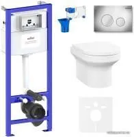 Унитаз Lavinia Boho Relfix Grance Hill Rimless 7 в 1 87561035 (хром пластик)