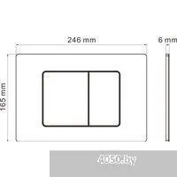 Roxen Simple Compact в комплекте с инсталляцией StounFix Dual Fresh 6 в 1 868529 (кнопка: белый глян