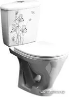 Унитаз Оскольская керамика Радуга (цветы)