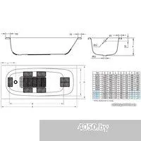 BLB Universal 170x75 (с ножками и шумоизоляцией)