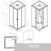 AM.PM X-Joy 90x90 W94C-403-090BT