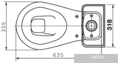 Унитаз Оскольская керамика Дора (белый)