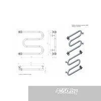 Двин M 50/50 без полки 3/4 (полированный)