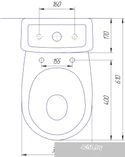 Унитаз Rosa Ресса белый