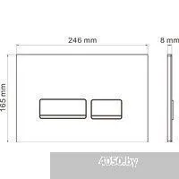 Roxen Porto One Rimless 6 в 1 StounFix Dual Fresh 636623 (белое стекло)