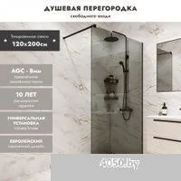 Benetto BEN-602_BL_T 1200х2000 (черный, тонированное стекло)