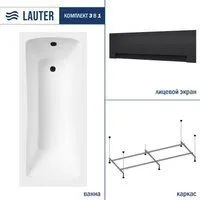 Lauter Bianca 160х70 21207160 (с каркасом и черным лицевым экраном)