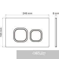 Roxen Antares Tornado Long в комплекте с инсталляцией StounFix Dual Fresh 6 в 1 868438 (кнопка: серы