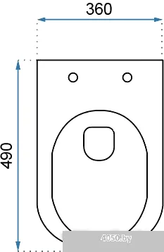 Унитаз Rea Carter Rimless REA-C1450