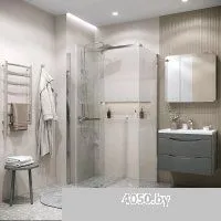 Grossman Pragma 90x195 200.K33.03.90.10.00 (хром,стекло прозрачное)