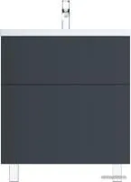 AM.PM Тумба под умывальник Gem 75 M90FSX07522GM32 (2 ящика, графит)