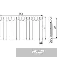 Теплоприбор БР1 500/90 (13 секций)
