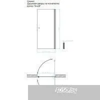 MaybahGlass 198x60 MGD-446-5 (прозрачное стекло/хром матовый)